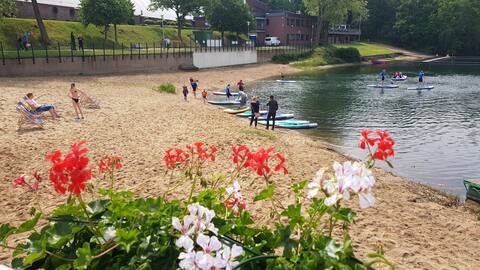 Group accommodation at the forest lake