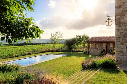 Villa Ridolfo, a property surrounded by vineyards
