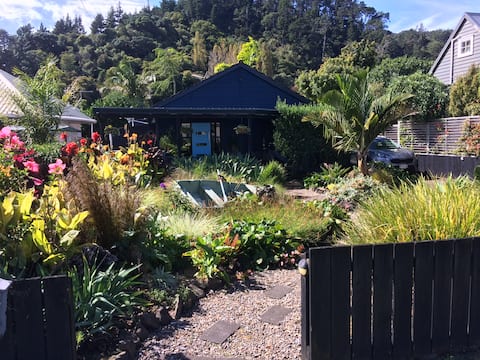 Tropical beach side cottage.