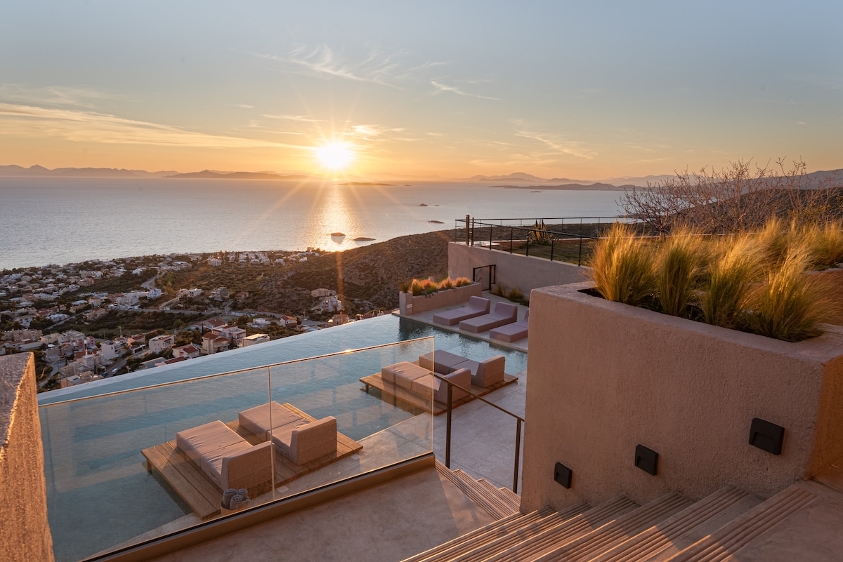 Aqua Vista Saronida Hills Deluxe Suite — Suite — sea-view vacation rental at Saronida, Greece, Athens, Greece — property photo 4 | Aqua Vista Rentals