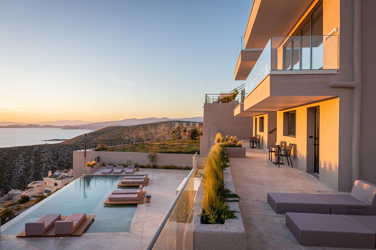 Aqua Vista Saronida Hills Deluxe Suite — Suite — sea-view vacation rental at Saronida, Greece, Athens, Greece — property photo 5 | Aqua Vista Rentals