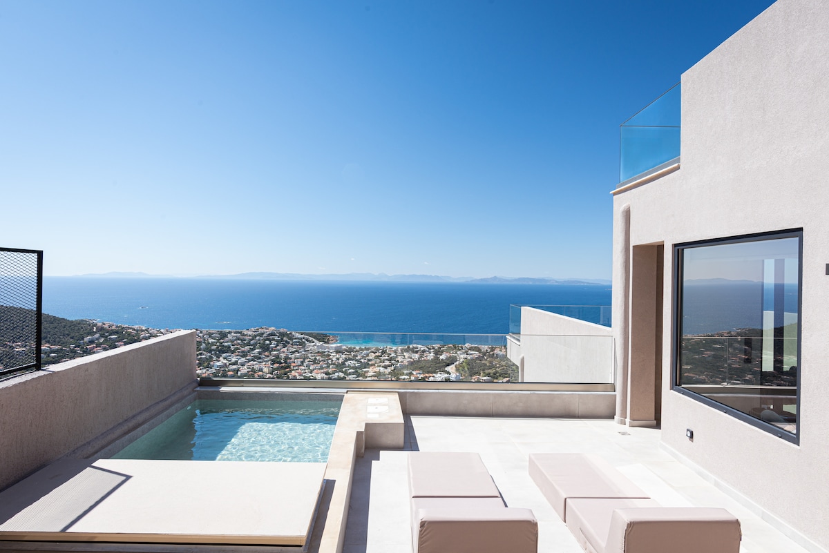 Aqua Vista Saronida Hills Deluxe Suite — Suite — sea-view vacation rental at Saronida, Greece, Athens, Greece — property photo 3 | Aqua Vista Rentals