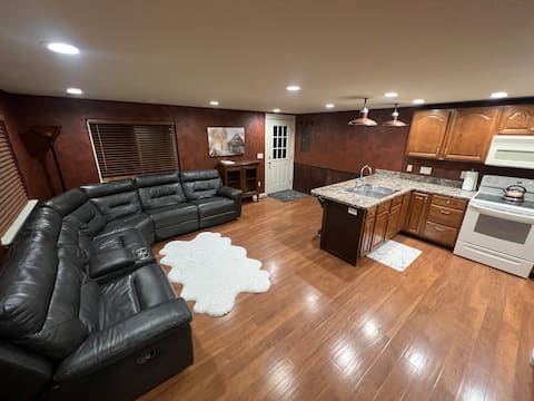 Private modern loft in country setting.