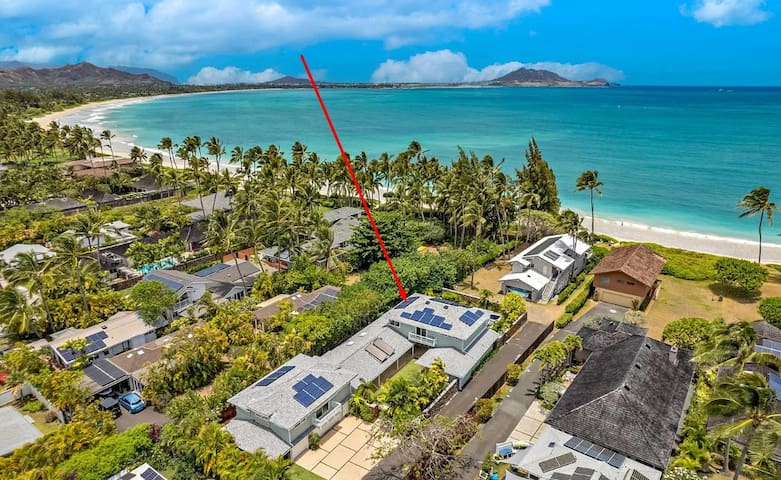 Big house just off awesome beach