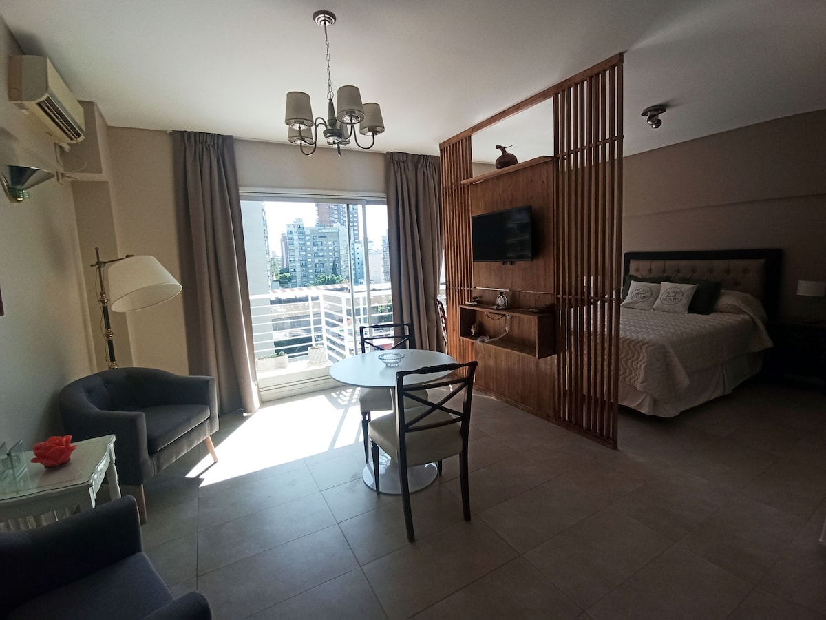 Successful Airbnb property: Studio with private garage in Villa Urquiza