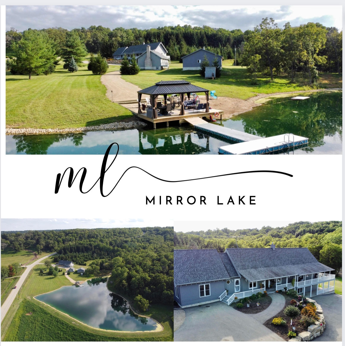 Mirror Lake, Rare, private lake! Houses for Rent in Scales Mound