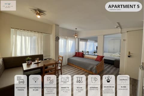 Leistungsstarkes Airbnb: Fit-Relax Apartment 5 | Bodensee in Meersburg