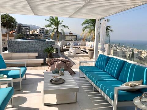 Dream-Penthouse with private pool and open seaview