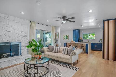 Modern Retreat: Cozy Patio ~ BBQ ~ Near Airport