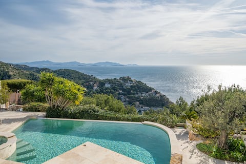 Villa Héliopolis, High Standing, 180° SEA VIEW, Swimming Pool