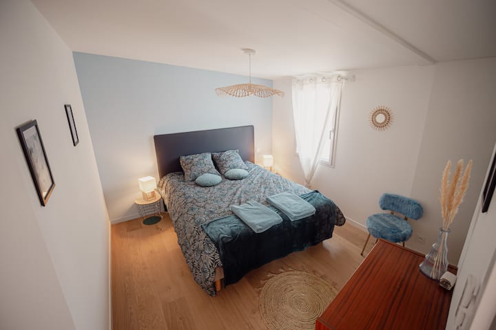 синя стая на горния етаж