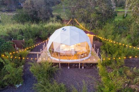 Glamping Dome w/ Outdoor Bathtub & Loft