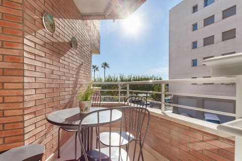 Fantastic beach apartment. A/A y vista