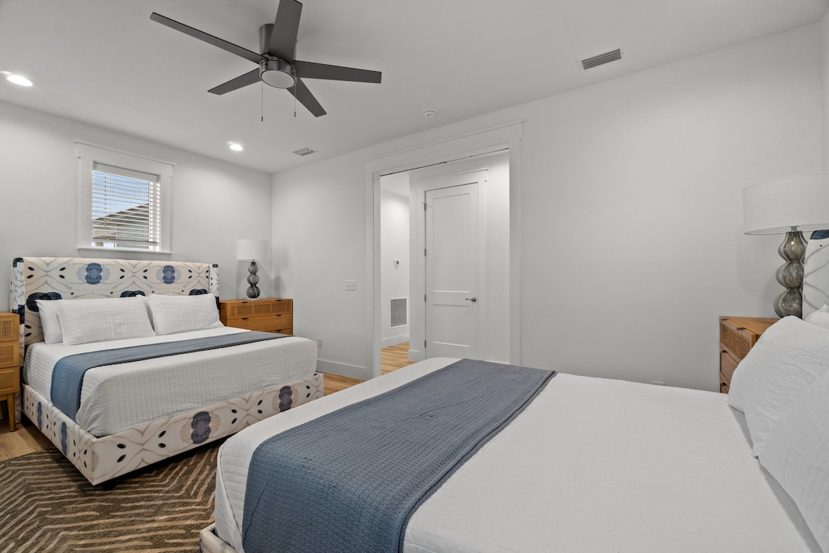 2x veľká manželská posteľ, na 2. poschodí