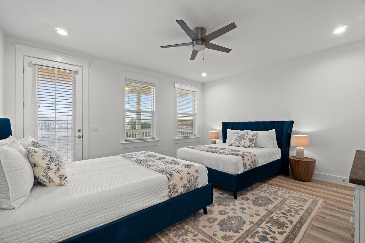 2x veľká manželská posteľ, na 2. poschodí