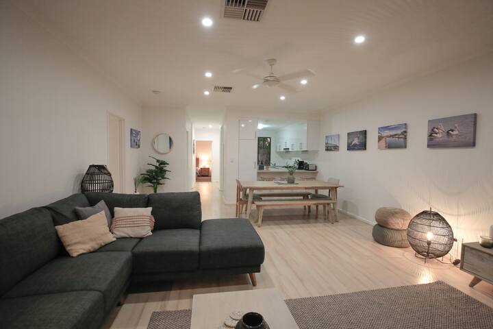 Canal Vista – dolphins, swans and sun. gallery image 4