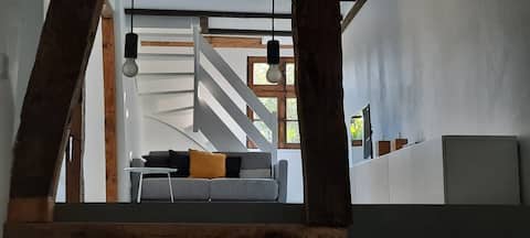 Popular Airbnb listing: Half-timbered stay, clear design on cozy 50 m² in Essen