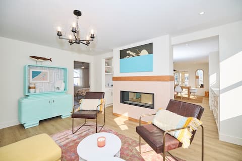 Popular Airbnb listing: Crystal Beach Orange Cottage with NEW Hot Tub in Fort Erie