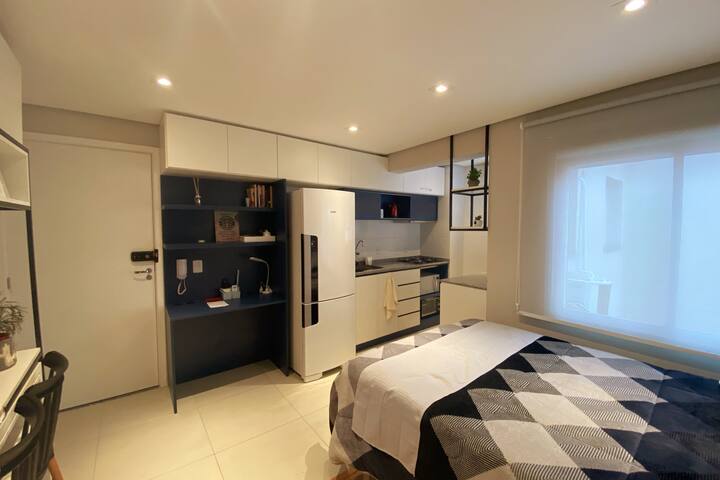 Entire home with 1 bedrooms in Pelotas - Studio central completo!