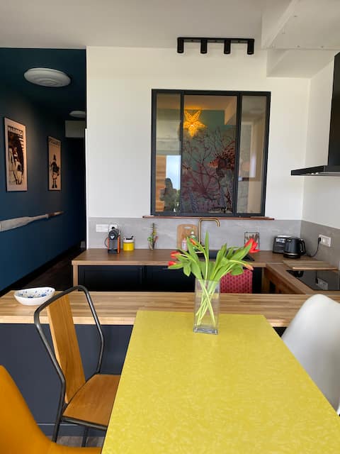 Successful Airbnb property: MOANA beach & city center. in Concarneau