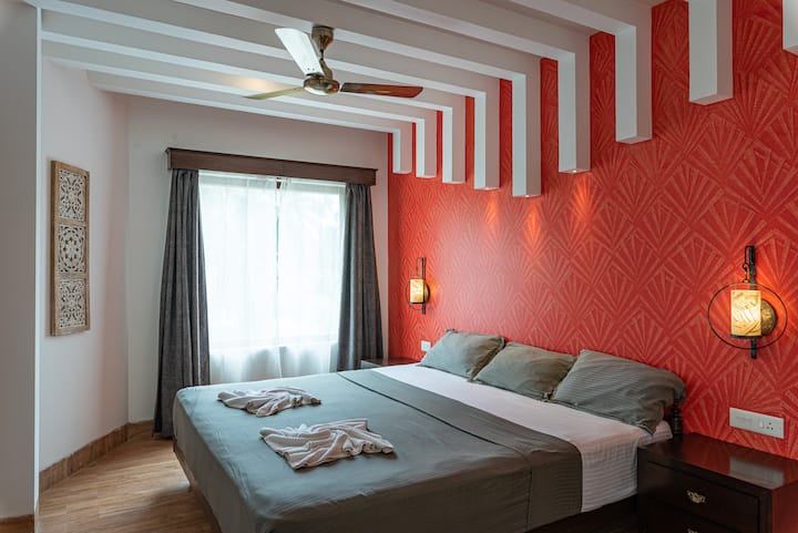 The orange suites are packed with character and charm.