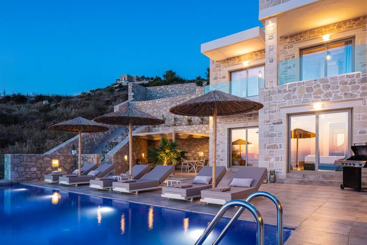 Villa Anemone, pool, sea view, BBQ, luxury, quiet