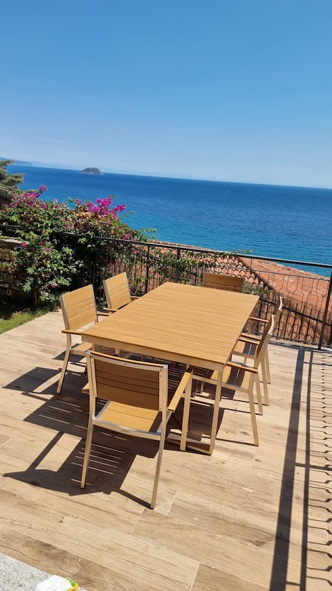 New place to stay with sea view and garden
