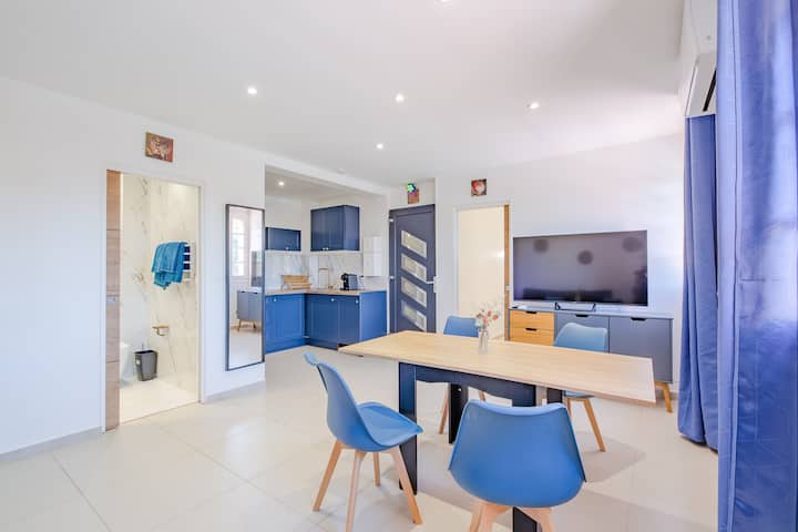Grand Appart 4p Clim-centre & Plage Pied - Fréjus
