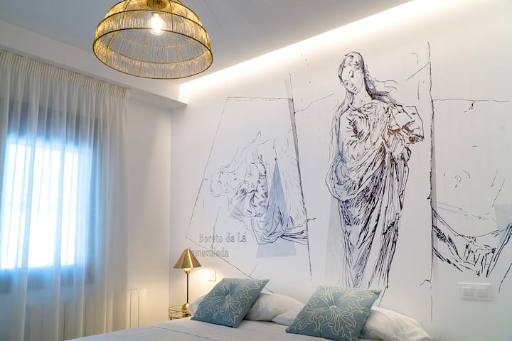 Chambre, croquis de l'Immaculée du Grec