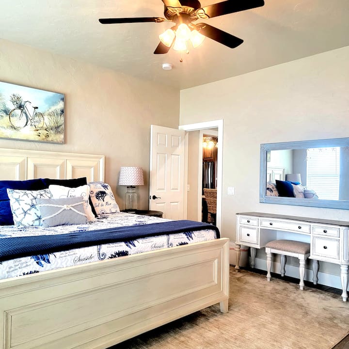 Have a great night's sleep or nap on this comfortable king size bed!