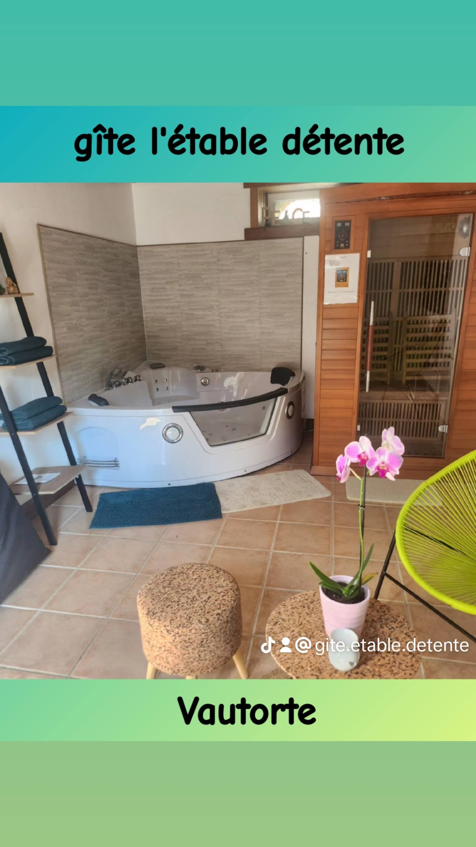 Gîte l'étable détente SALLE SPA EN SUPPLEMENT