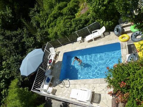 Stone farmhouse with pool