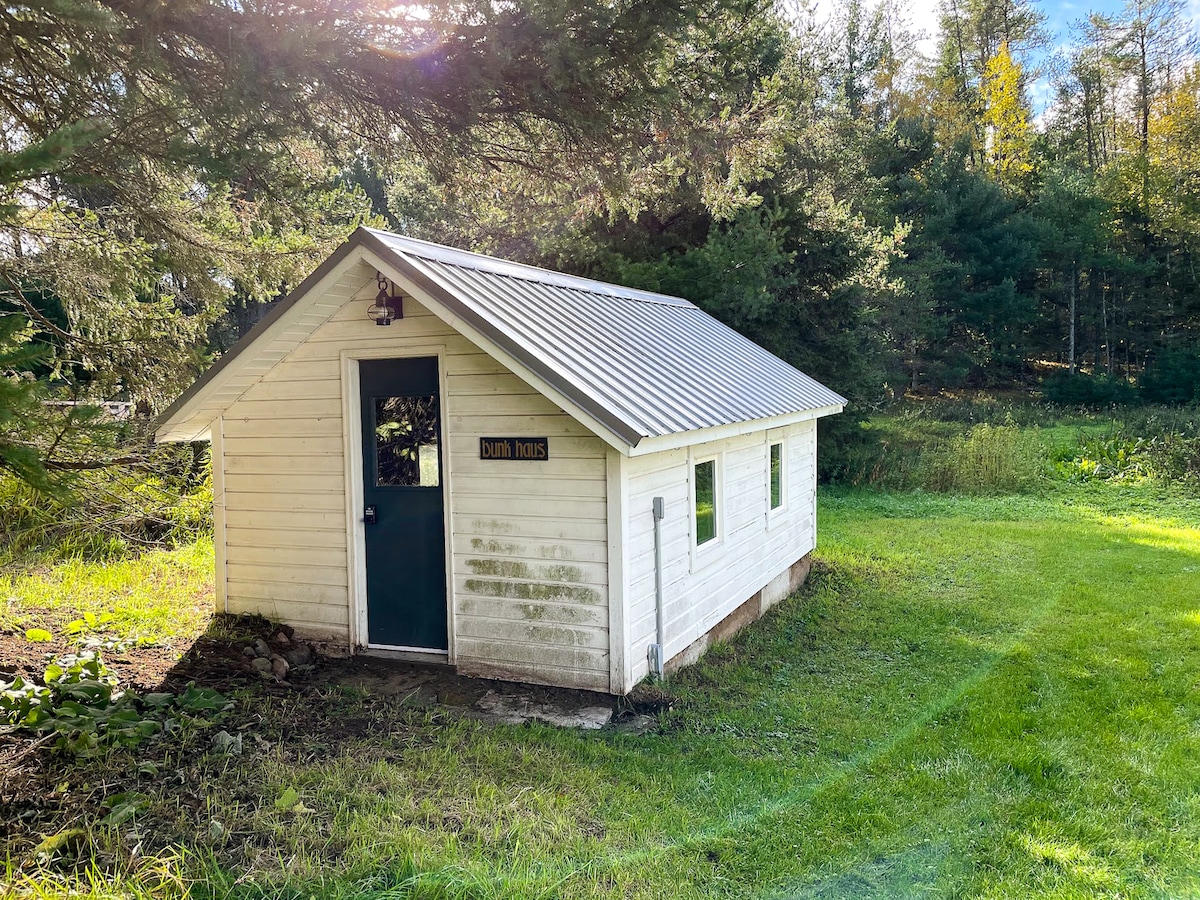This is the bunkhouse that sleeps an additional 2 people (so 10 total between the main house and the bunkhouse).
