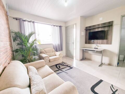 Apt complete and comfortable with parking