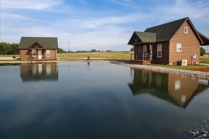 Cabin A by the Pond - King Bed - Swimming Pool - Cabins for Rent in ...