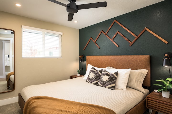 Have the most amazing sleep in our beautifully designed bedrooms and comfy beds!