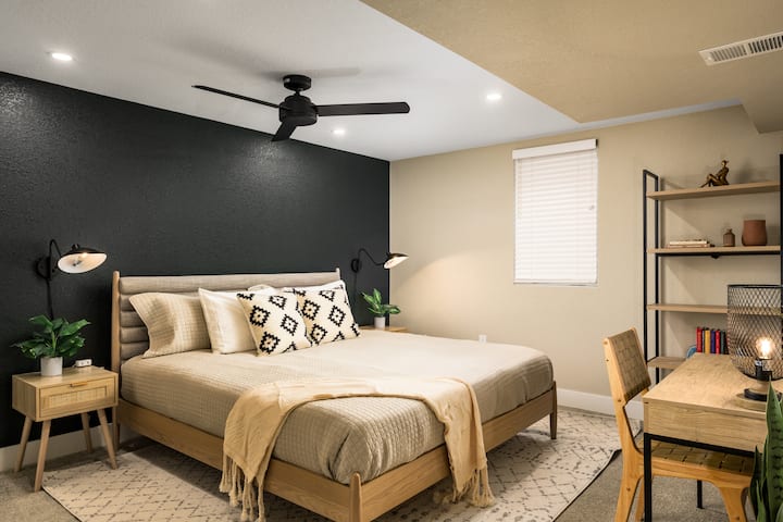 Have the most amazing sleep in our beautifully designed bedrooms and comfy beds!