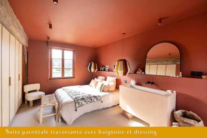 Master suite me krevat dopio në 160 x 200