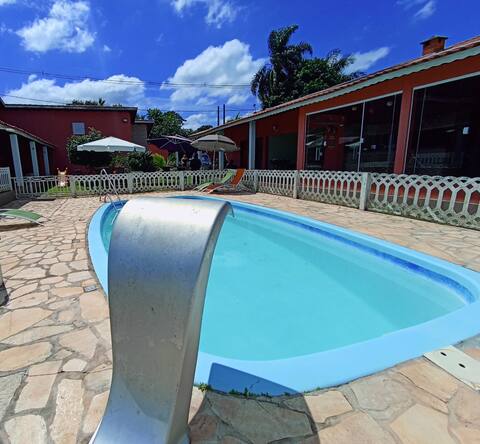 Farmhouse with pool in a condominium for family and pet