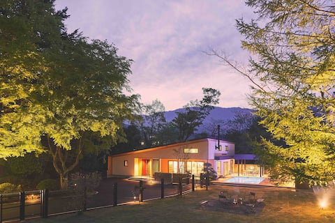 Mt. Fuji/Private pool&sauna villa/Pick-up OK