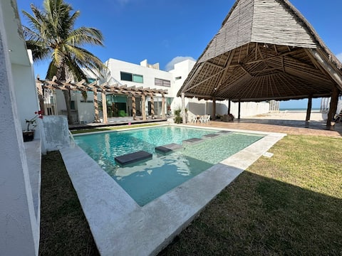 Beautiful beach house, sun, sand and sea