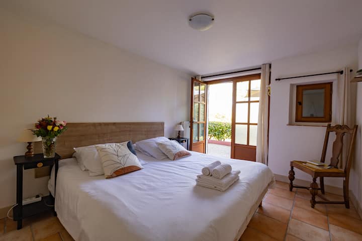 חדר שינה בקומת הקרקע מס '2 עבור Gite du Pigeonnier