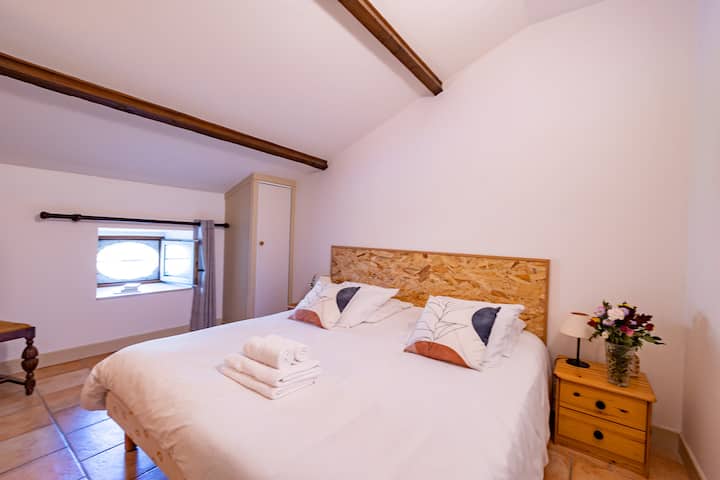 חדר שינה כפול למעלה ל - Gite du Pigeonnier