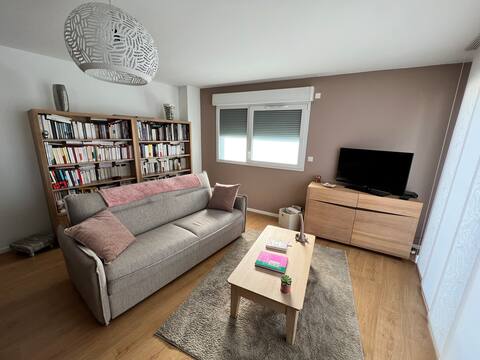 Quiet and spacious apartment.