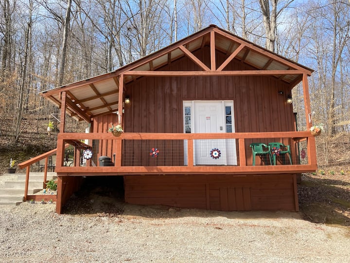 to Happy Hills cabin at Nolin Lake Cabins for Rent in Cub Run