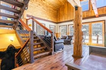 Peterson Valley  Lodge Alma Cabin with Hot Tub Mountain Views and Family Amenities