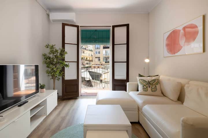 22par1006 - 2br Bright Apart In Avenida Paralelo - Barcelona