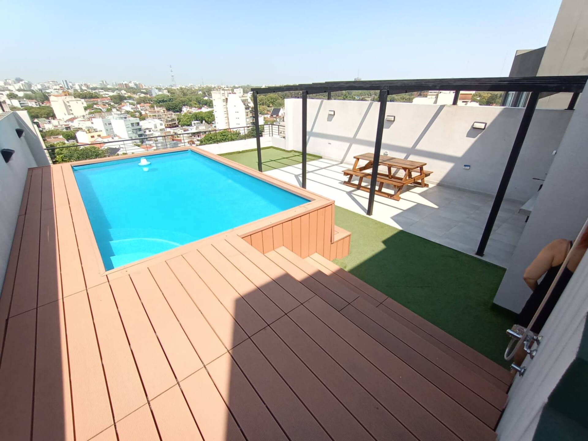 Apartamento de 1 quarto em Saavedra com piscina e área de churrasco