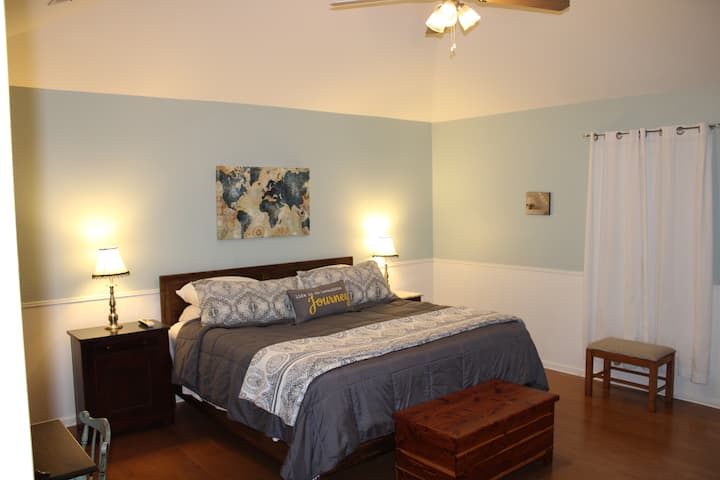 Master bedroom  with access to master bathroom