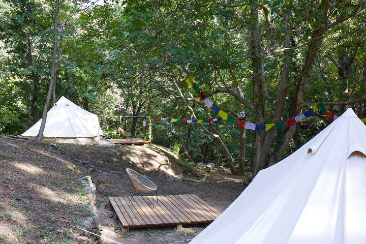 Tente Glamping "Châtaignier", Cadre D'exception - Les Vans